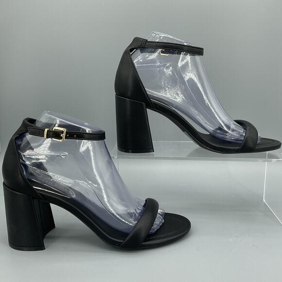 NEW Kenneth Cole New York Women’s Luisa Block Heel Sandals Black Size 8M - Picture 1 of 10